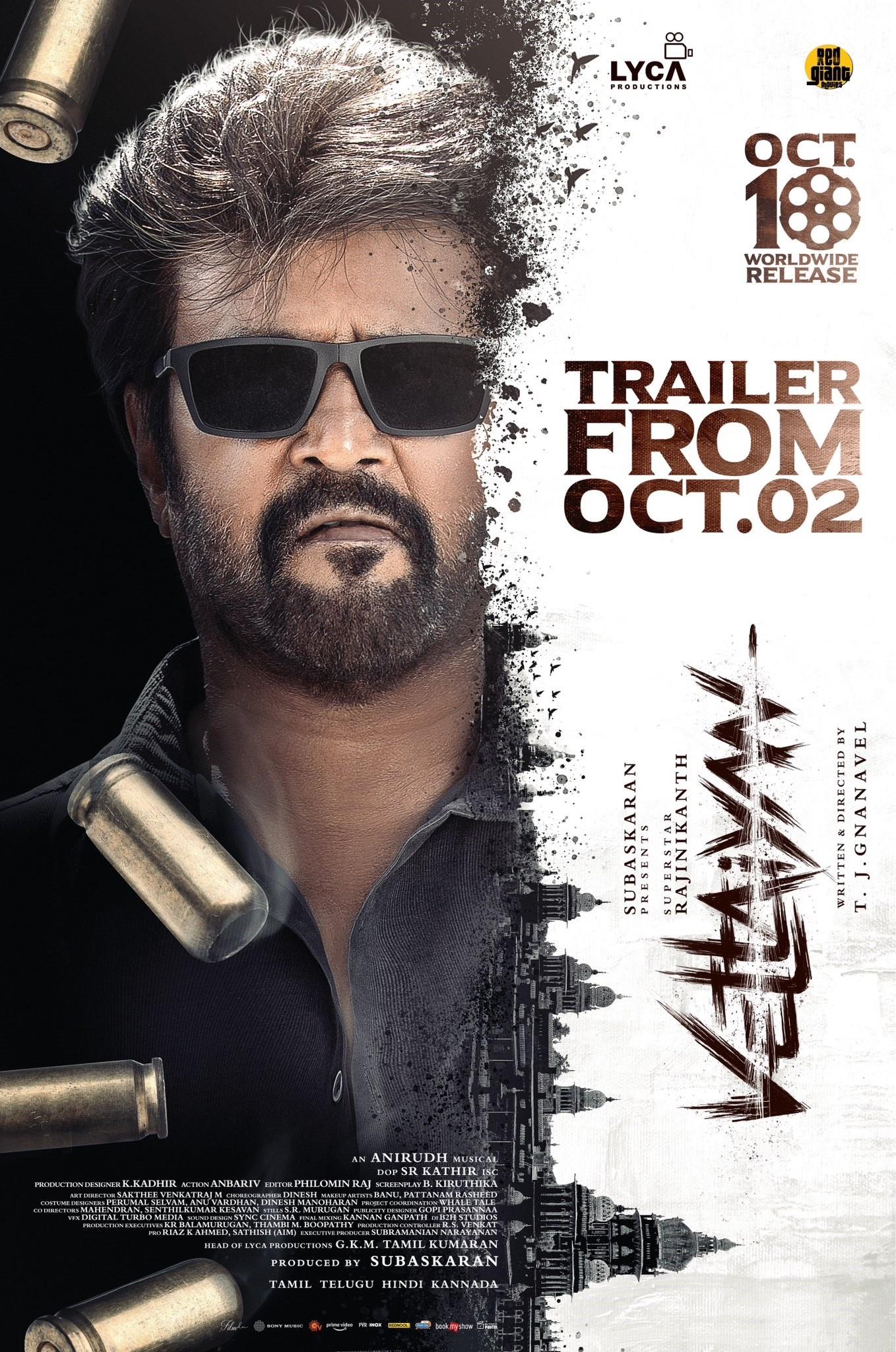 Vettaiyan: Trailer Release Date Of Rajinikanth's Action Drama! Tamil ...